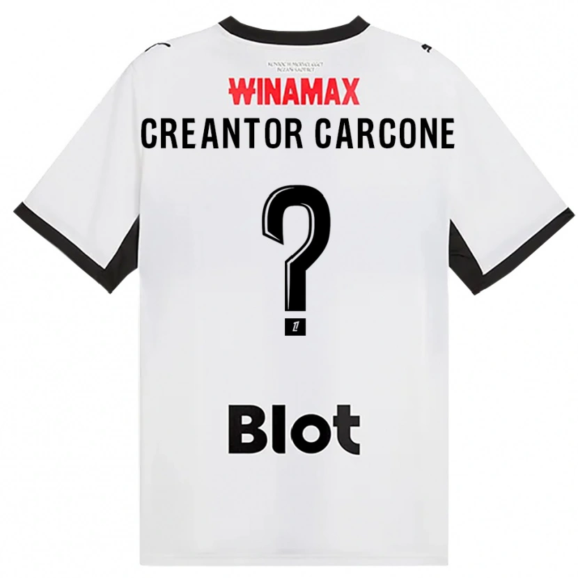 Danxen Barn Marlon Creantor Carcone #0 Svart Vit Röd Bortatröja Matchtröjor 2026/27 Tröjor T-Tröja