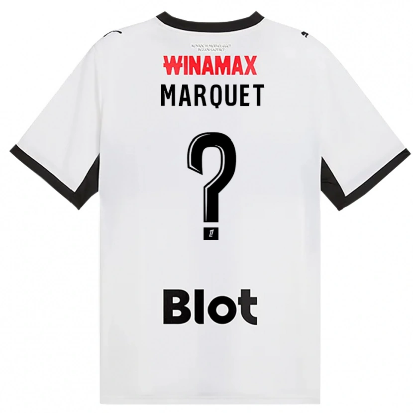 Danxen Barn Pacôme Marquet #0 Svart Vit Röd Bortatröja Matchtröjor 2026/27 Tröjor T-Tröja