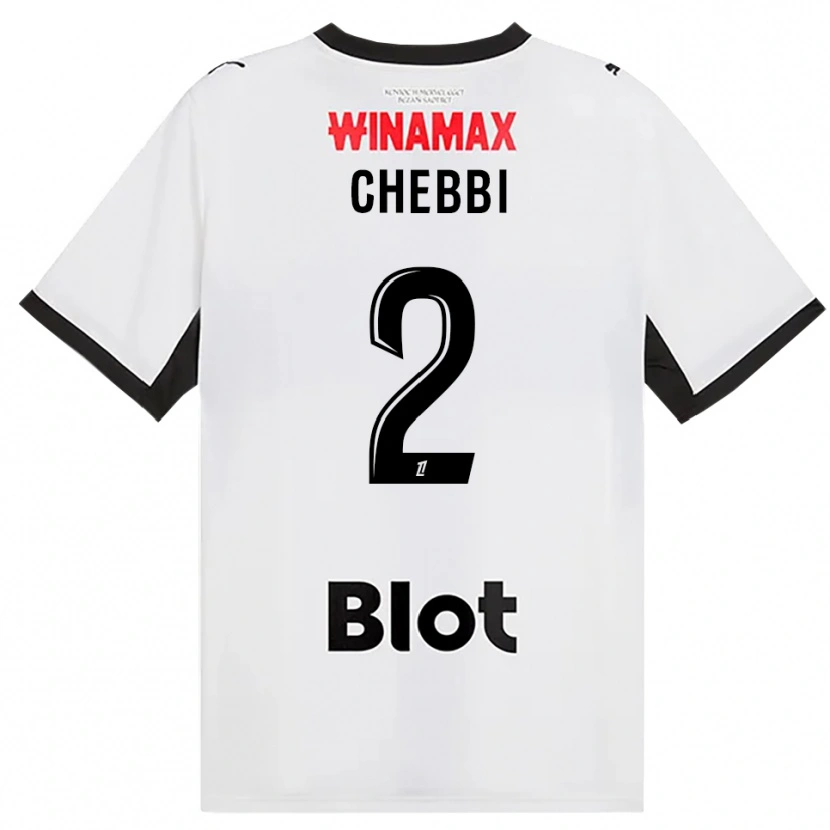 Danxen Barn Mohamed Chebbi #2 Svart Vit Röd Bortatröja Matchtröjor 2026/27 Tröjor T-Tröja