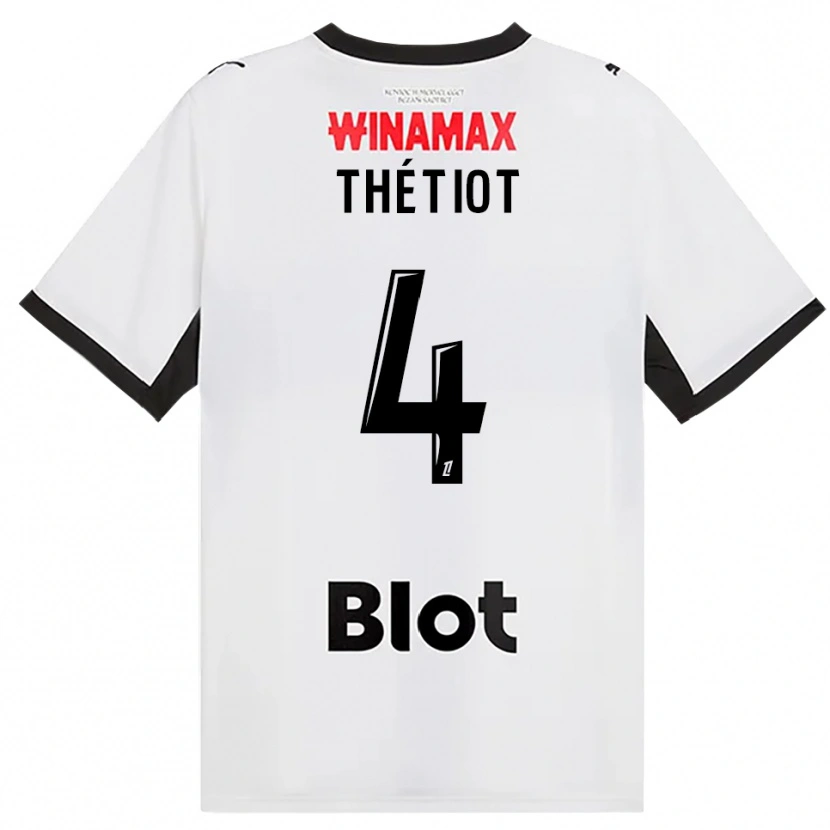 Danxen Barn Firmin Thétiot #4 Svart Vit Röd Bortatröja Matchtröjor 2026/27 Tröjor T-Tröja