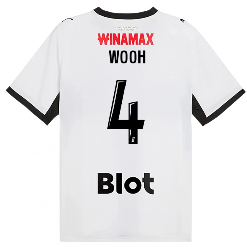 Danxen Barn Christopher Wooh #4 Svart Vit Röd Bortatröja Matchtröjor 2026/27 Tröjor T-Tröja