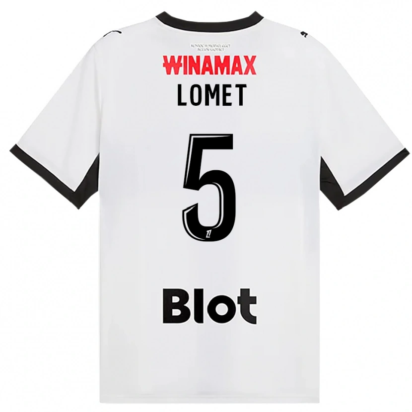 Danxen Barn Ruben Lomet #5 Svart Vit Röd Bortatröja Matchtröjor 2026/27 Tröjor T-Tröja