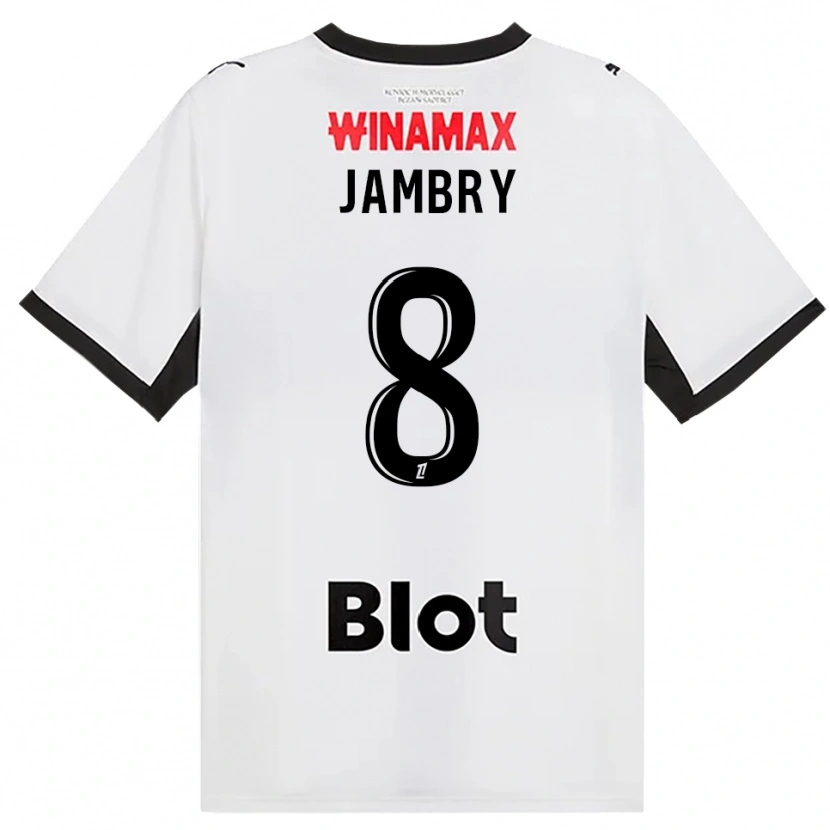 Danxen Barn Melvin Jambry #8 Svart Vit Röd Bortatröja Matchtröjor 2026/27 Tröjor T-Tröja