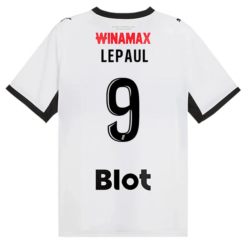 Danxen Barn Estéban Lepaul #9 Svart Vit Röd Bortatröja Matchtröjor 2026/27 Tröjor T-Tröja