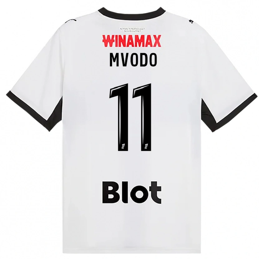Danxen Barn Steeve Mvodo Mvodo #11 Svart Vit Röd Bortatröja Matchtröjor 2026/27 Tröjor T-Tröja