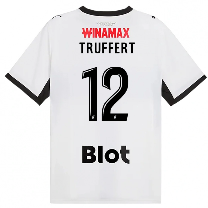 Danxen Barn Florian Truffert #12 Svart Vit Röd Bortatröja Matchtröjor 2026/27 Tröjor T-Tröja