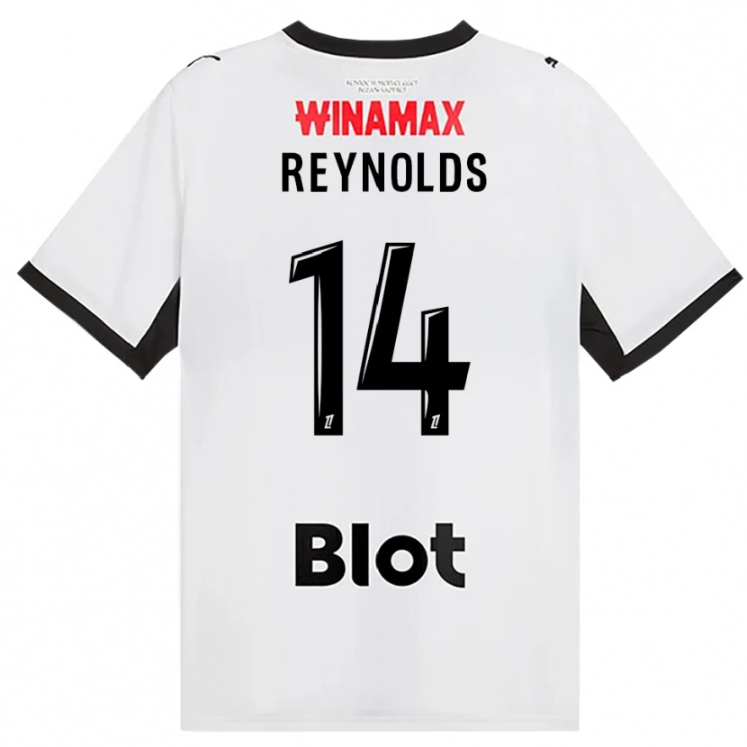 Danxen Barn Bryan Reynolds #14 Svart Vit Röd Bortatröja Matchtröjor 2026/27 Tröjor T-Tröja