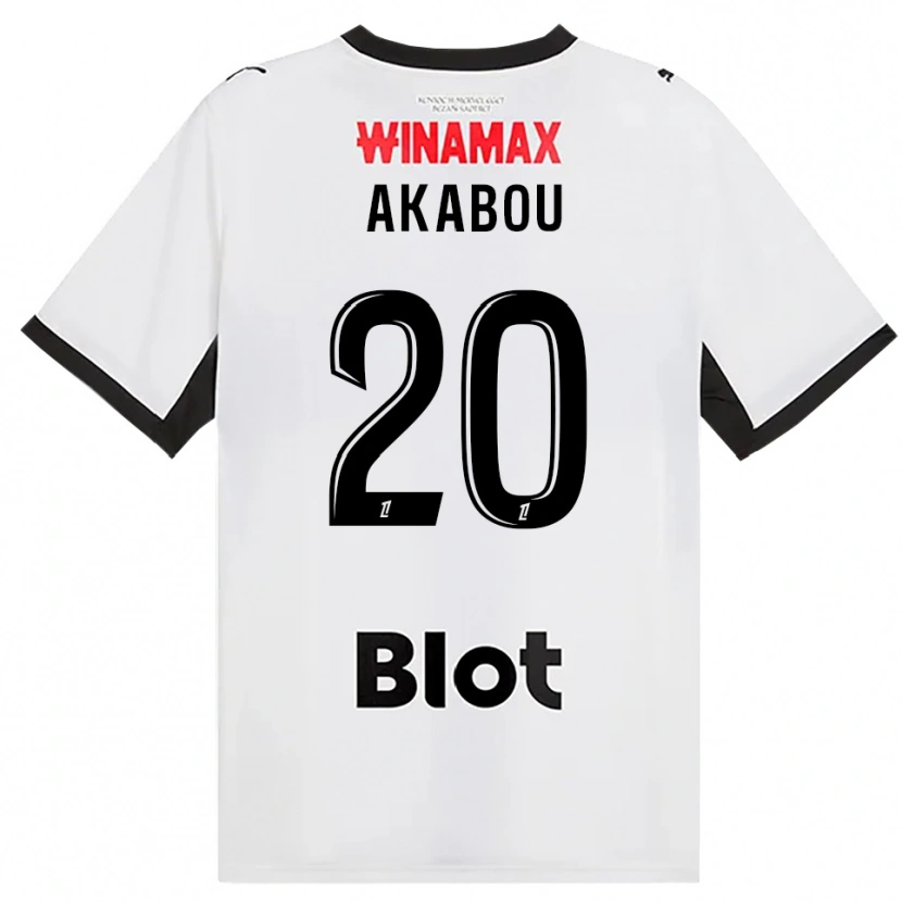 Danxen Barn Ayoub Akabou #20 Svart Vit Röd Bortatröja Matchtröjor 2026/27 Tröjor T-Tröja