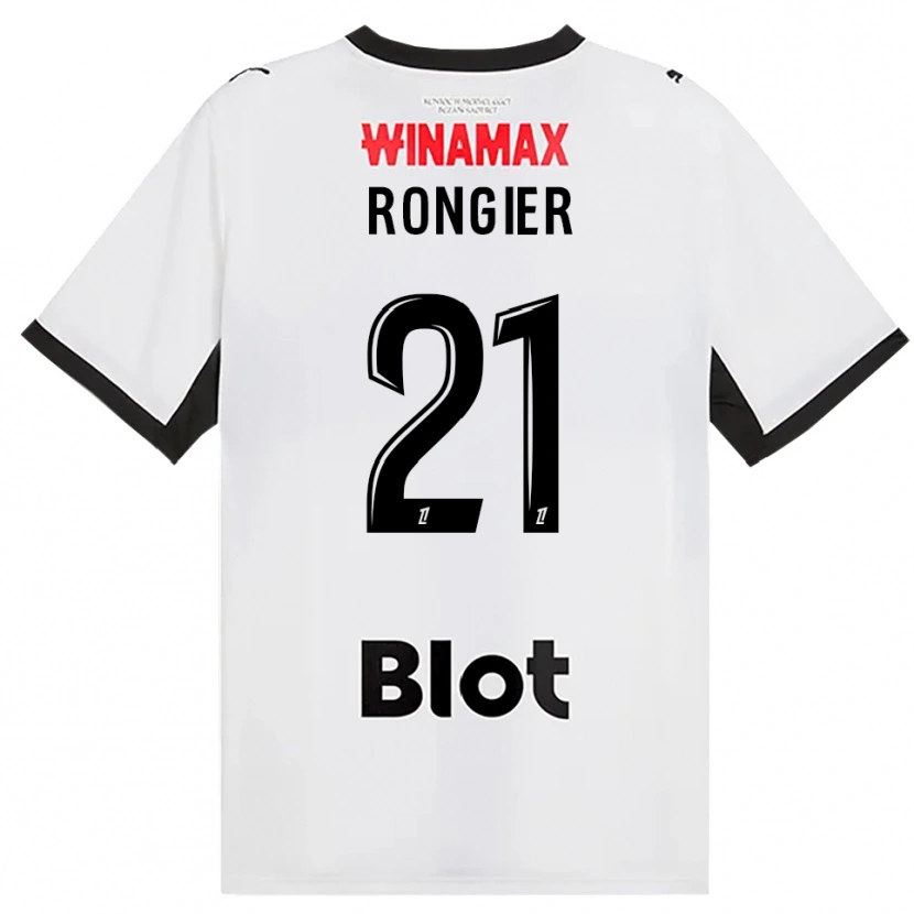 Danxen Barn Valentin Rongier #21 Svart Vit Röd Bortatröja Matchtröjor 2026/27 Tröjor T-Tröja