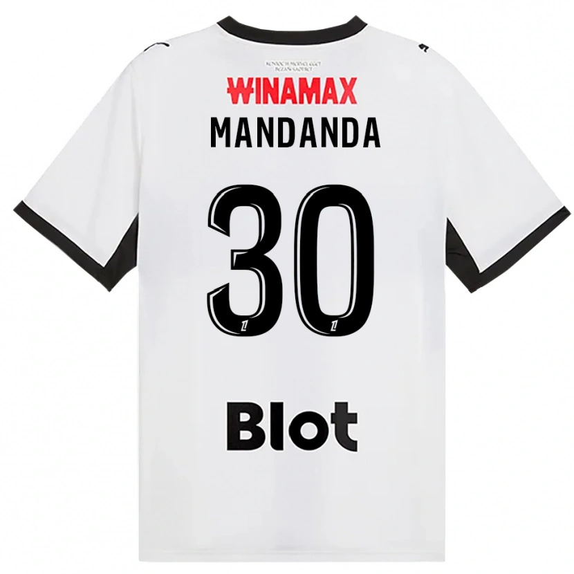 Danxen Barn Steve Mandanda #30 Svart Vit Röd Bortatröja Matchtröjor 2026/27 Tröjor T-Tröja