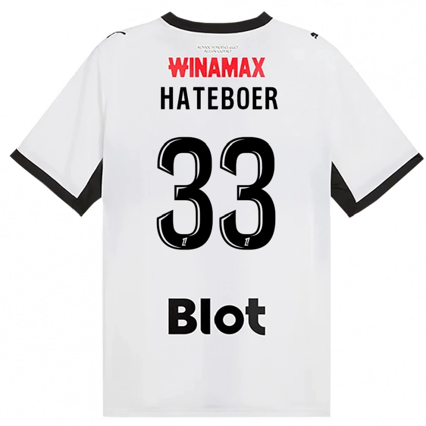 Danxen Barn Hans Hateboer #33 Svart Vit Röd Bortatröja Matchtröjor 2026/27 Tröjor T-Tröja