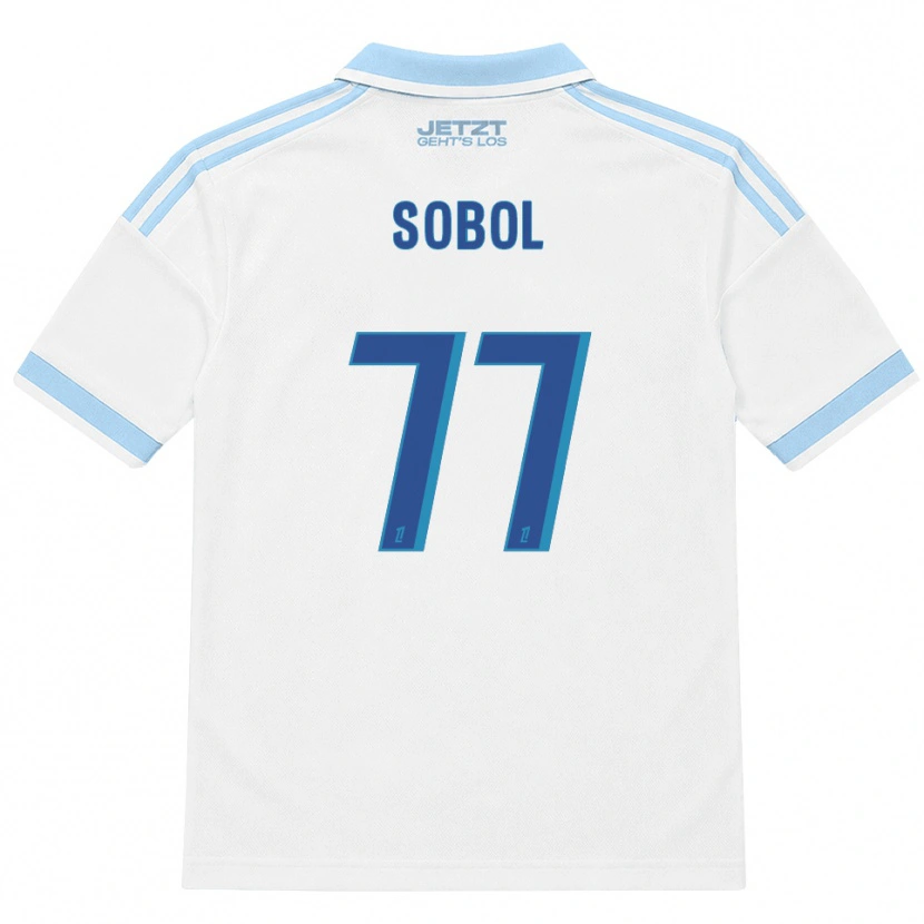 Danxen Barn Eduard Sobol #77 Ljus Himmelsblå Vit Röd Bortatröja Matchtröjor 2026/27 Tröjor T-Tröja