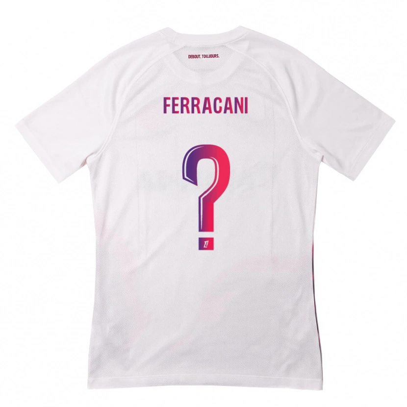 Danxen Barn Paul Ferracani #0 Vit Rosa Lila Bortatröja Matchtröjor 2026/27 Tröjor T-Tröja