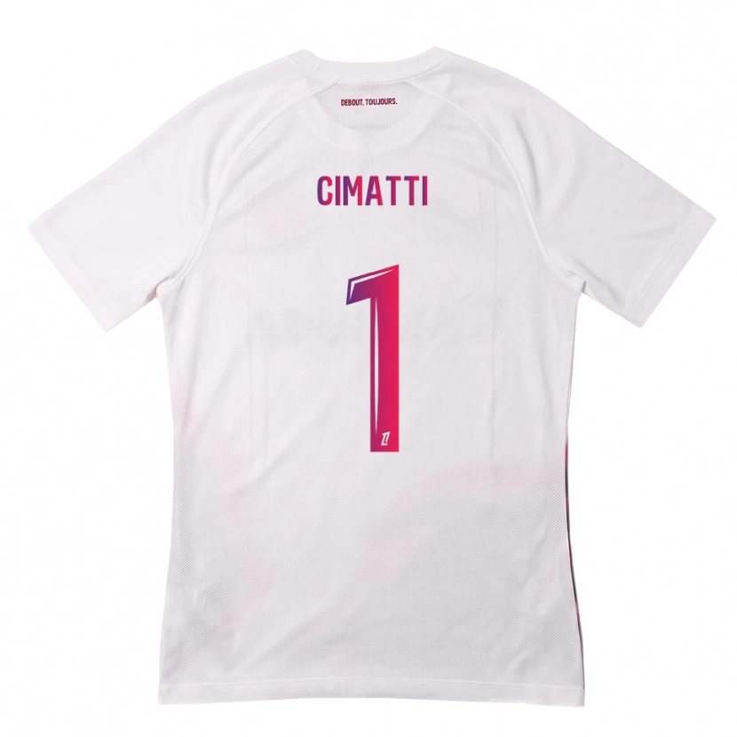Danxen Barn Marie Cimatti #1 Vit Rosa Lila Bortatröja Matchtröjor 2026/27 Tröjor T-Tröja