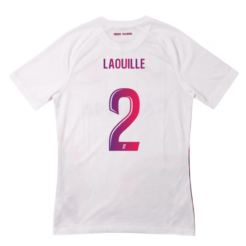 Danxen Barn Rafaël Laouille #2 Vit Rosa Lila Bortatröja Matchtröjor 2026/27 Tröjor T-Tröja