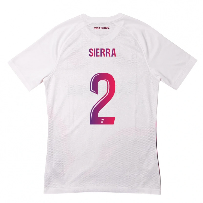 Danxen Barn Pauline Sierra #2 Vit Rosa Lila Bortatröja Matchtröjor 2026/27 Tröjor T-Tröja