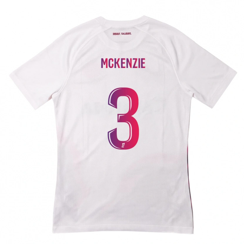 Danxen Barn Mark Mckenzie #3 Vit Rosa Lila Bortatröja Matchtröjor 2026/27 Tröjor T-Tröja