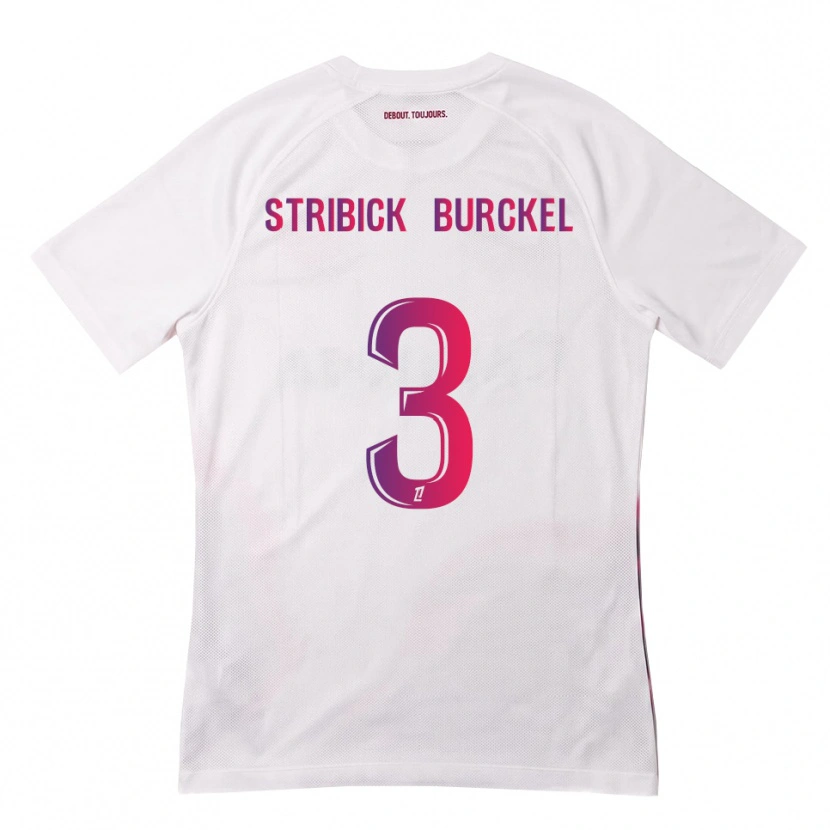 Danxen Barn Laetitia Stribick-Burckel #3 Vit Rosa Lila Bortatröja Matchtröjor 2026/27 Tröjor T-Tröja