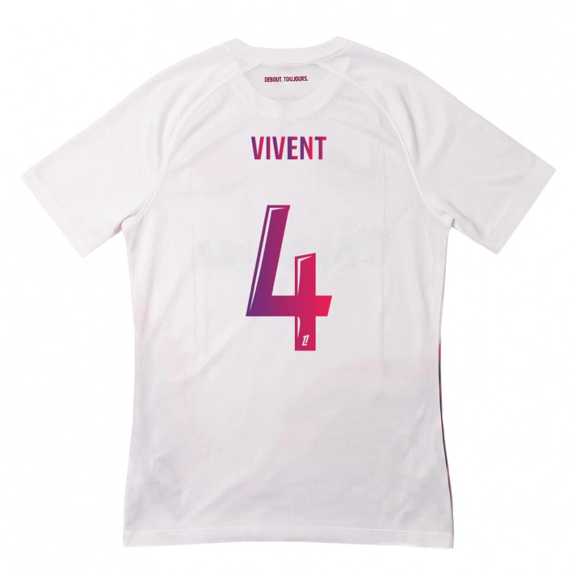 Danxen Barn Sacha Vivent #4 Vit Rosa Lila Bortatröja Matchtröjor 2026/27 Tröjor T-Tröja