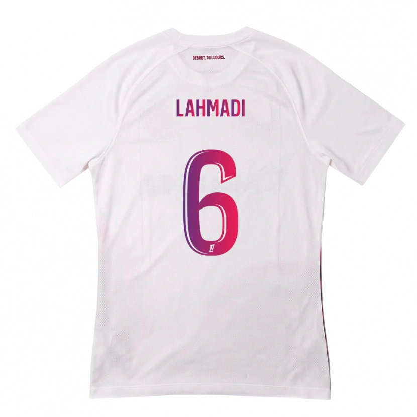 Danxen Barn Noah Lahmadi #6 Vit Rosa Lila Bortatröja Matchtröjor 2026/27 Tröjor T-Tröja