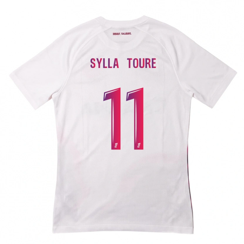 Danxen Barn Ismael Sylla Touré #11 Vit Rosa Lila Bortatröja Matchtröjor 2026/27 Tröjor T-Tröja