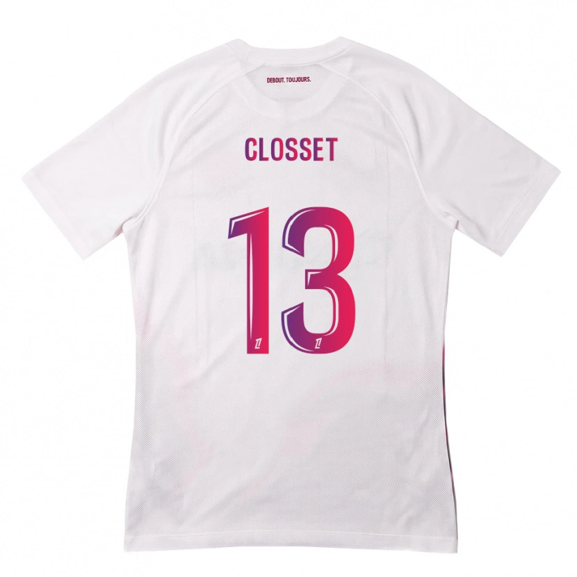 Danxen Barn Océane Closset #13 Vit Rosa Lila Bortatröja Matchtröjor 2026/27 Tröjor T-Tröja