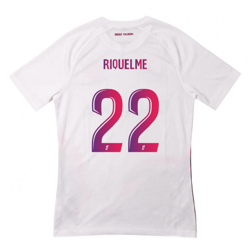 Danxen Barn Laura Riquelme #22 Vit Rosa Lila Bortatröja Matchtröjor 2026/27 Tröjor T-Tröja