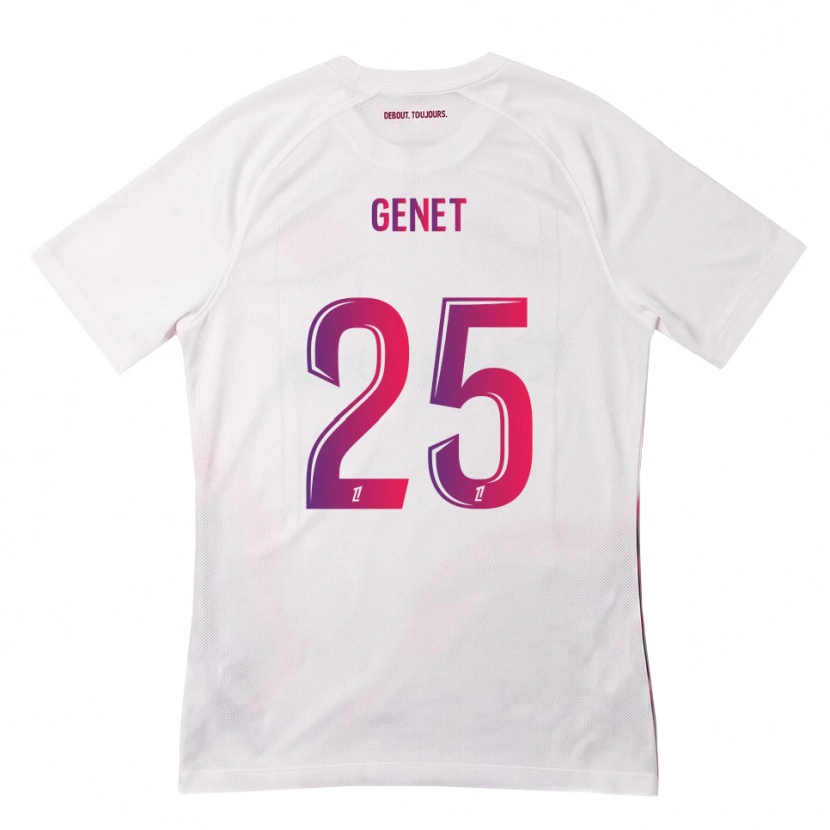 Danxen Barn Marine Genet #25 Vit Rosa Lila Bortatröja Matchtröjor 2026/27 Tröjor T-Tröja