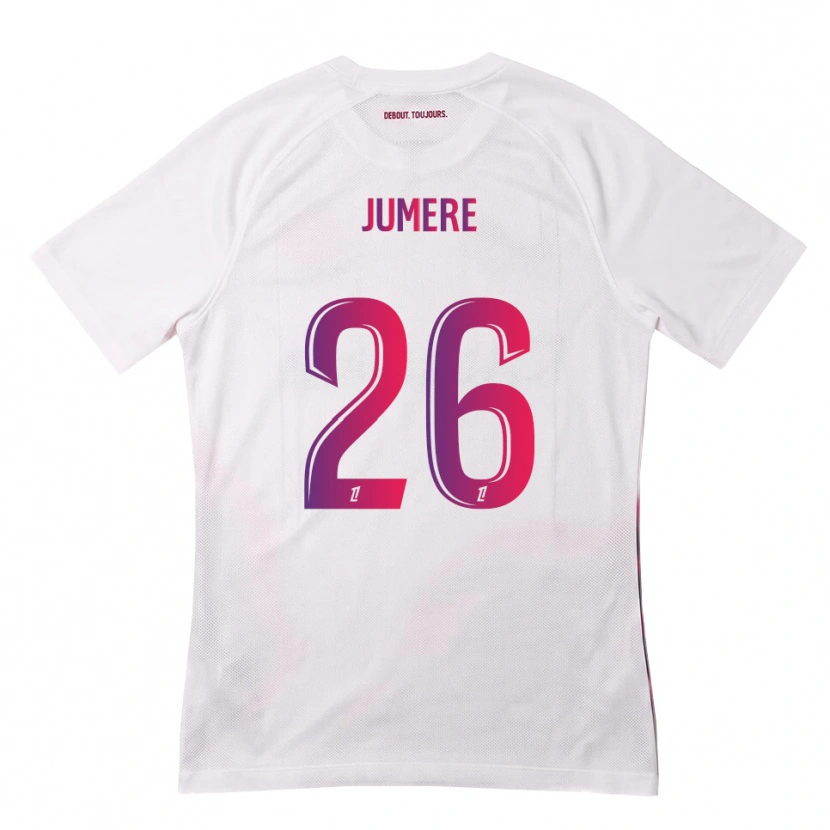 Danxen Barn Lou Jumere Seignou #26 Vit Rosa Lila Bortatröja Matchtröjor 2026/27 Tröjor T-Tröja