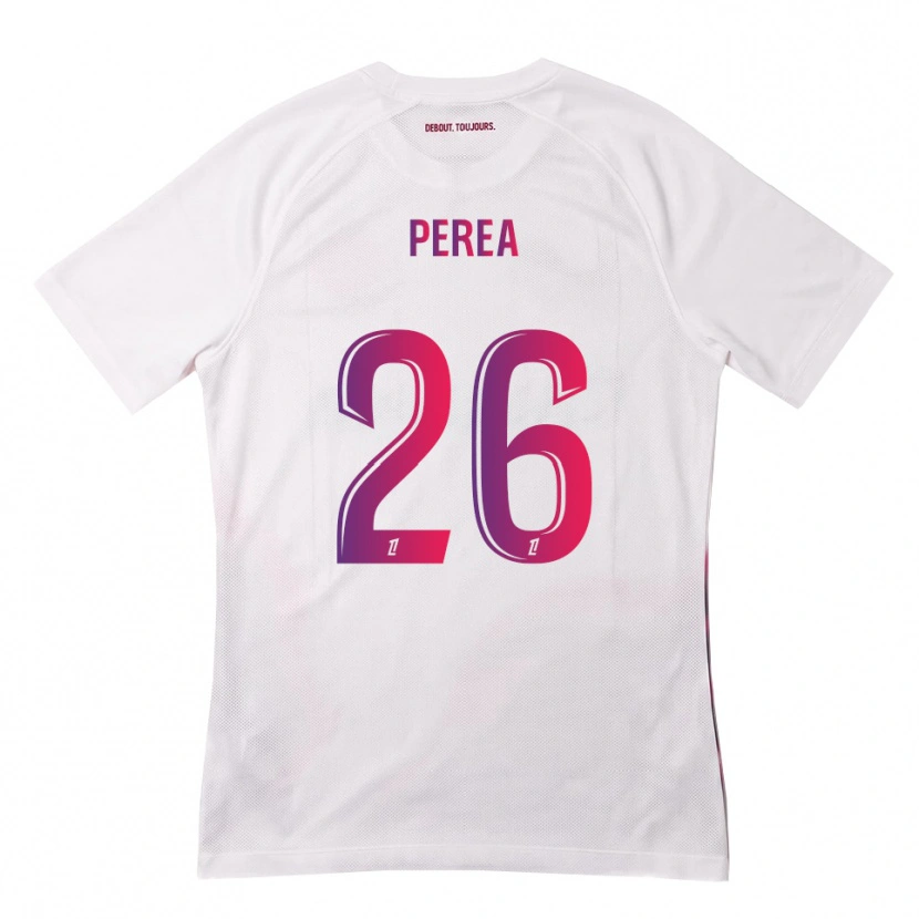 Danxen Barn Marine Perea #26 Vit Rosa Lila Bortatröja Matchtröjor 2026/27 Tröjor T-Tröja