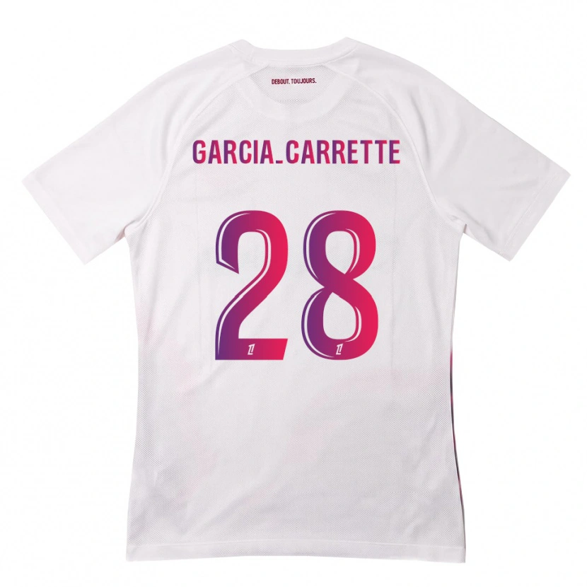 Danxen Barn Hortense Garcia-Carrette #28 Vit Rosa Lila Bortatröja Matchtröjor 2026/27 Tröjor T-Tröja