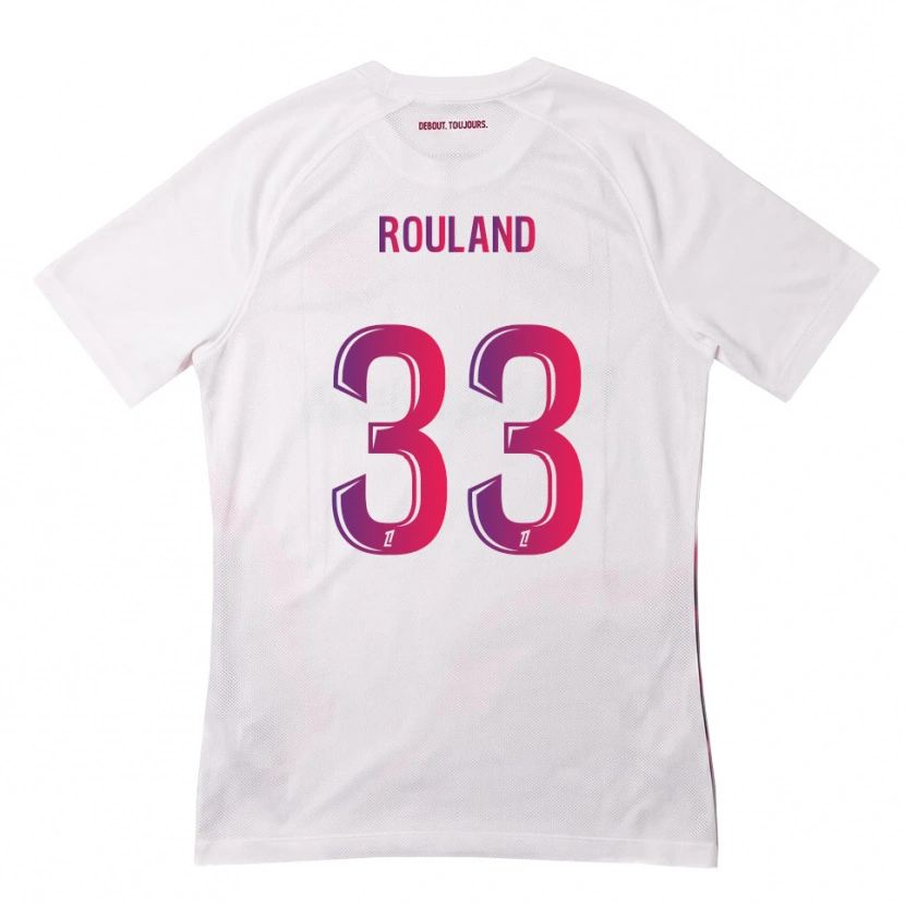 Danxen Barn Prune Rouland #33 Vit Rosa Lila Bortatröja Matchtröjor 2026/27 Tröjor T-Tröja