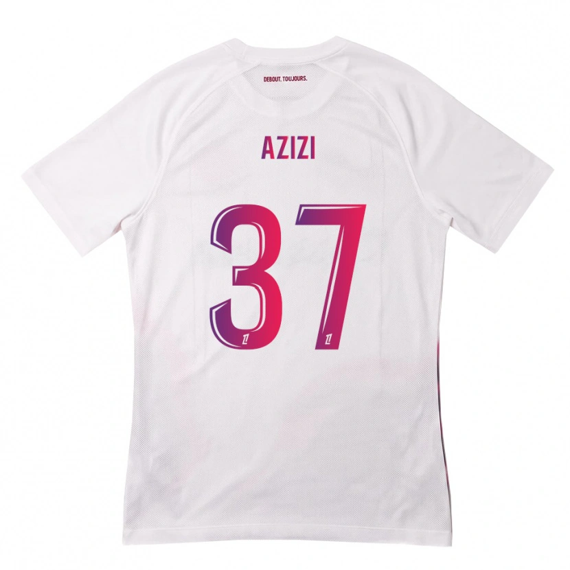 Danxen Barn Ilyas Azizi #37 Vit Rosa Lila Bortatröja Matchtröjor 2026/27 Tröjor T-Tröja