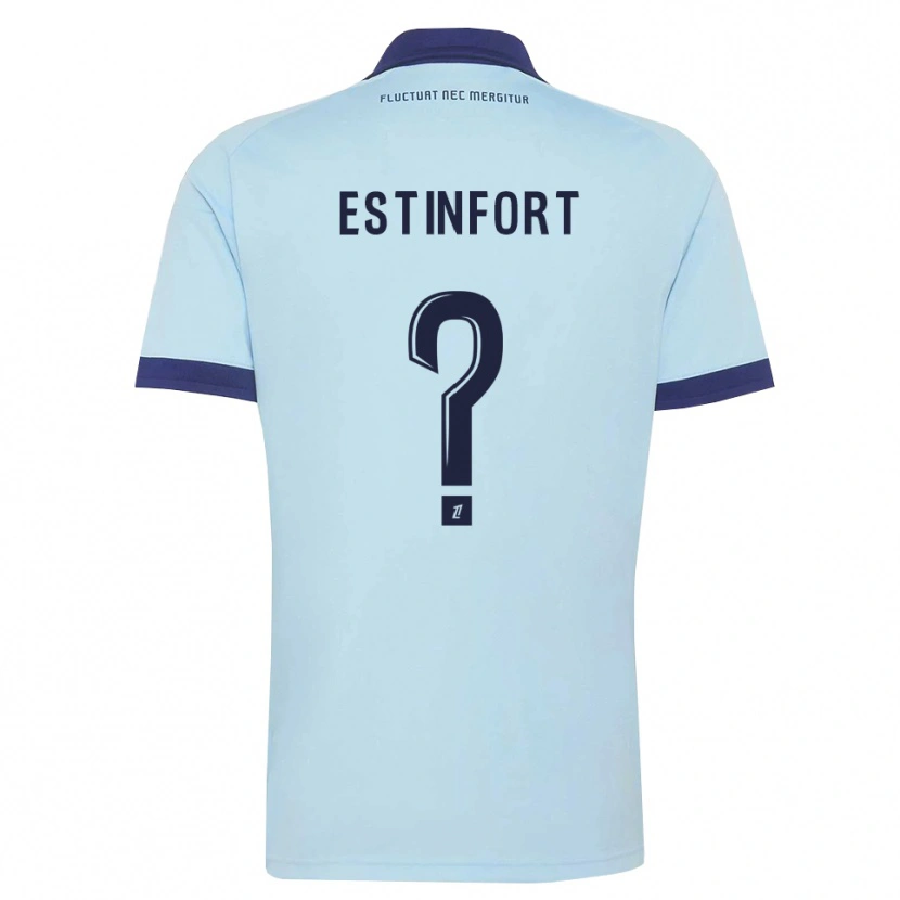 Danxen Barn Adam Estinfort #0 Kornblå Svart Bortatröja Matchtröjor 2026/27 Tröjor T-Tröja