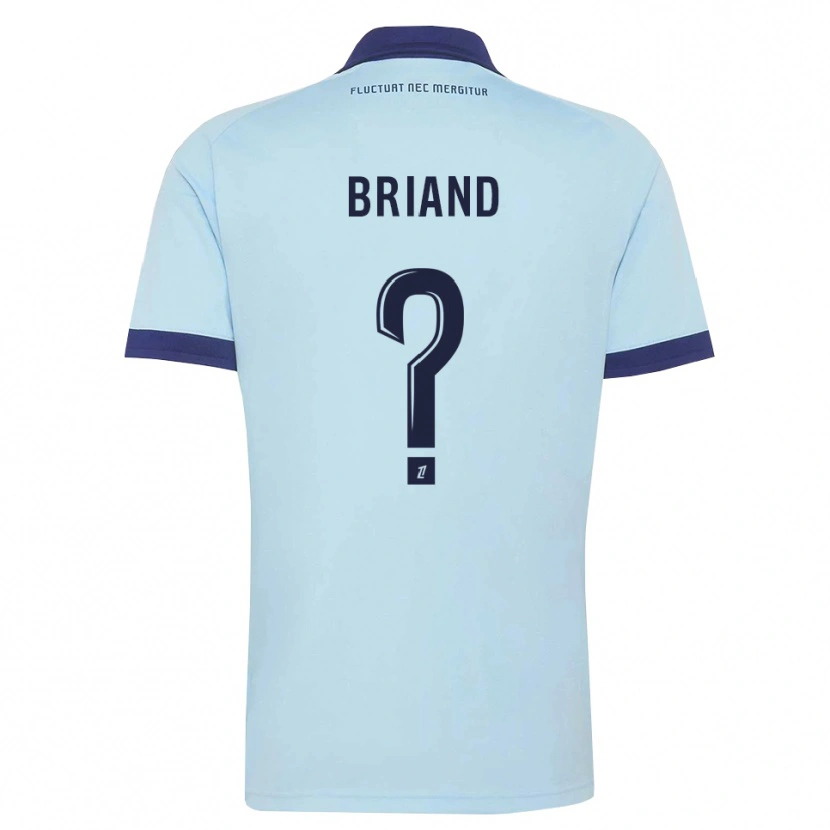 Danxen Barn Noam Briand #0 Kornblå Svart Bortatröja Matchtröjor 2026/27 Tröjor T-Tröja