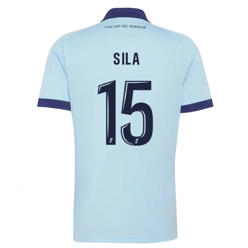 Danxen Barn Oumar Sila #15 Kornblå Svart Bortatröja Matchtröjor 2026/27 Tröjor T-Tröja