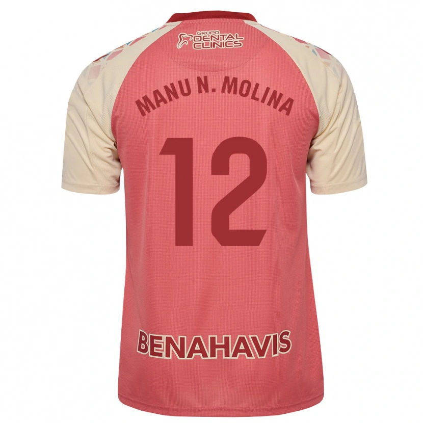 Danxen Barn Manu Molina #12 Ljus Rosa Röd Blå Bortatröja Matchtröjor 2026/27 Tröjor T-Tröja