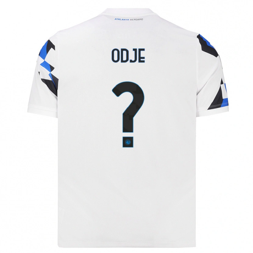 Danxen Barn Jeff Odje #0 Vit Röd Blå Bortatröja Matchtröjor 2026/27 Tröjor T-Tröja
