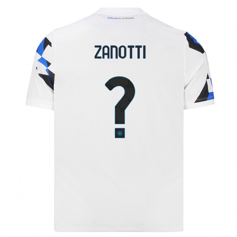 Danxen Barn Mattia Zanotti #0 Vit Röd Blå Bortatröja Matchtröjor 2026/27 Tröjor T-Tröja
