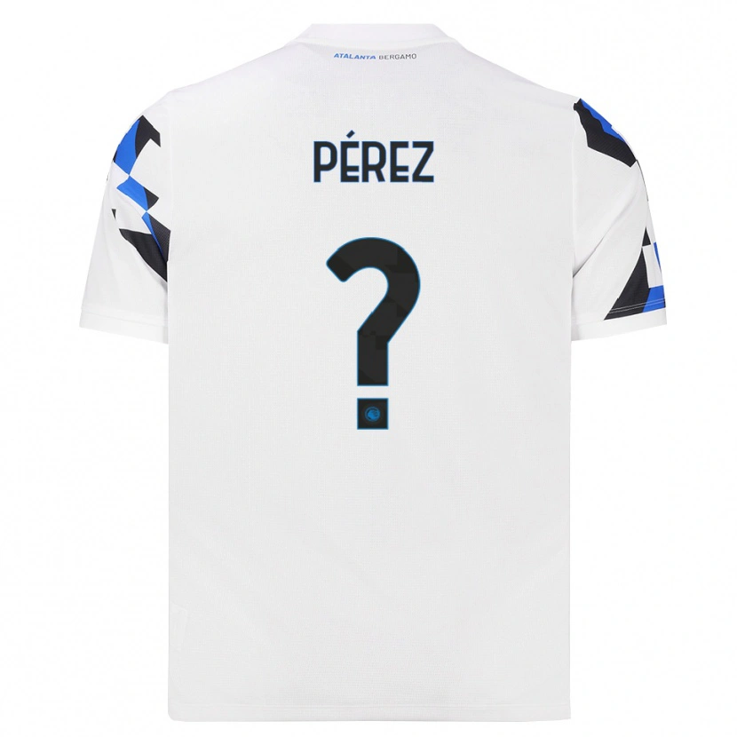 Danxen Barn David Pérez #0 Vit Röd Blå Bortatröja Matchtröjor 2026/27 Tröjor T-Tröja