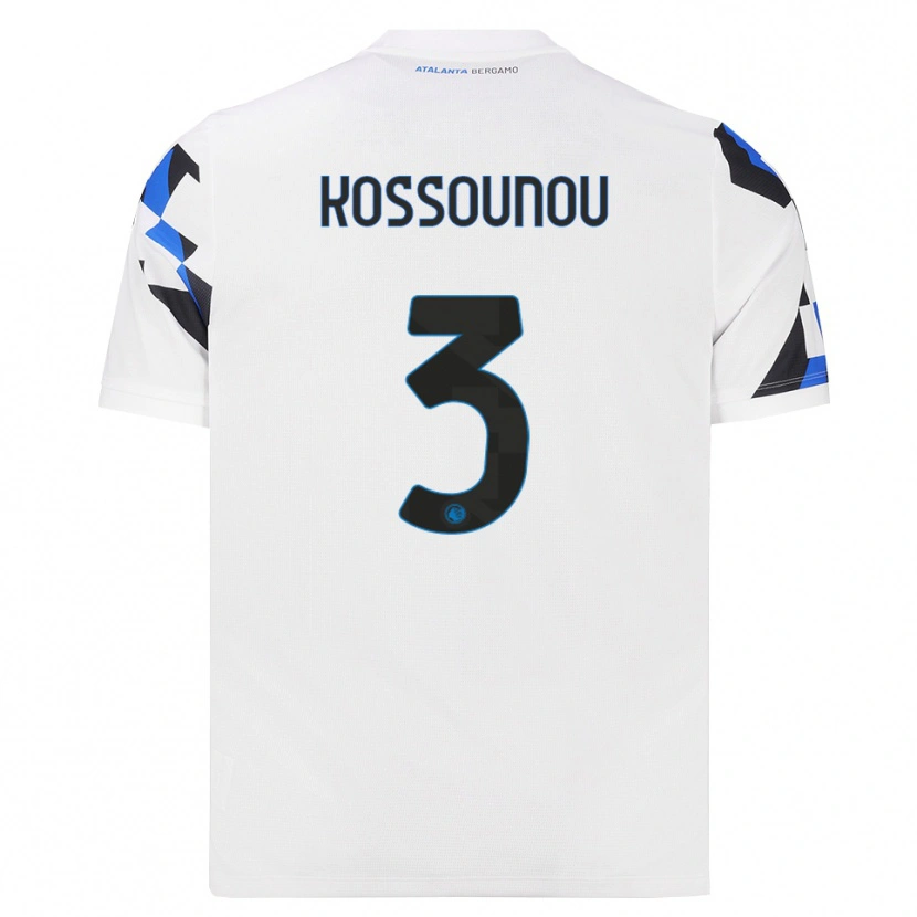 Danxen Barn Odilon Kossounou #3 Vit Röd Blå Bortatröja Matchtröjor 2026/27 Tröjor T-Tröja