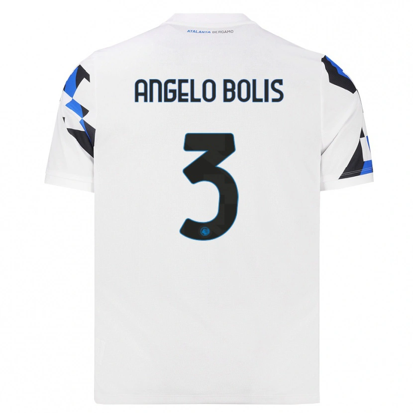 Danxen Barn Tommaso Angelo Bolis #3 Vit Röd Blå Bortatröja Matchtröjor 2026/27 Tröjor T-Tröja