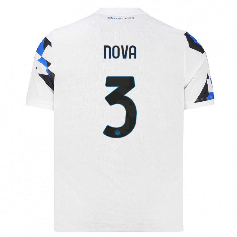 Danxen Barn Riccardo Nova #3 Vit Röd Blå Bortatröja Matchtröjor 2026/27 Tröjor T-Tröja