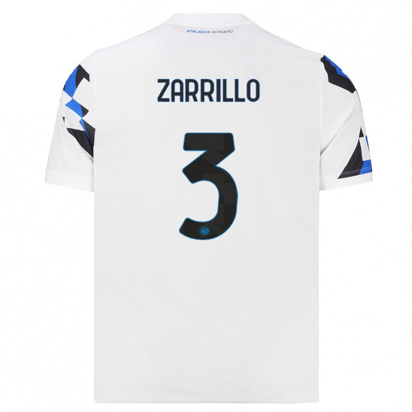 Danxen Barn Antonio Zarrillo #3 Vit Röd Blå Bortatröja Matchtröjor 2026/27 Tröjor T-Tröja