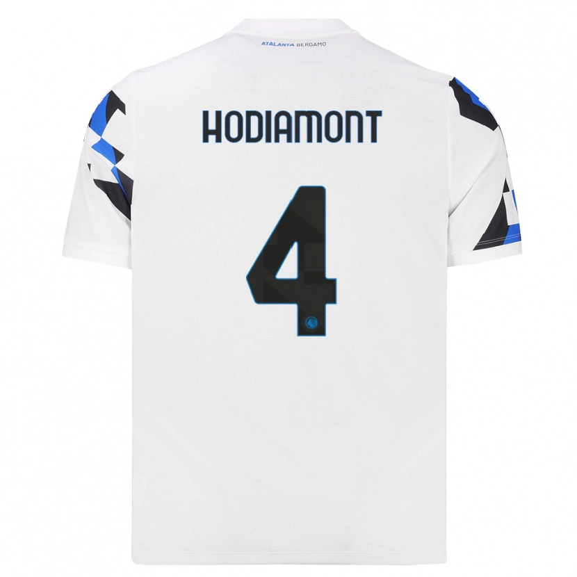 Danxen Barn Lyam Hodiamont #4 Vit Röd Blå Bortatröja Matchtröjor 2026/27 Tröjor T-Tröja