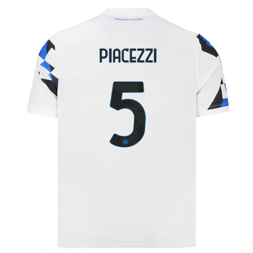 Danxen Barn Eleonora Piacezzi #5 Vit Röd Blå Bortatröja Matchtröjor 2026/27 Tröjor T-Tröja