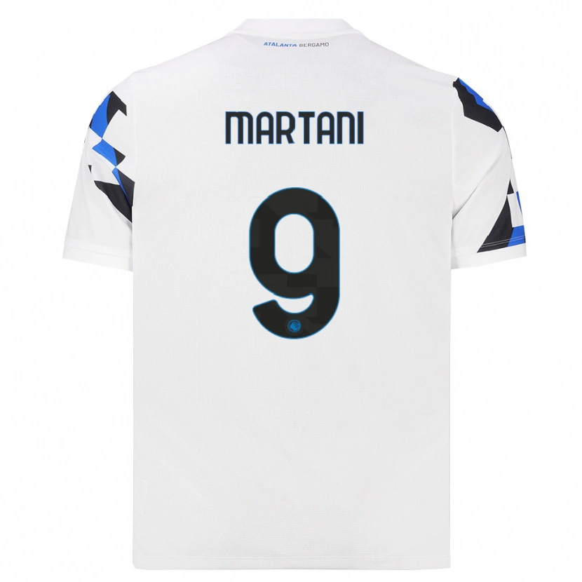 Danxen Barn Alice Martani #9 Vit Röd Blå Bortatröja Matchtröjor 2026/27 Tröjor T-Tröja