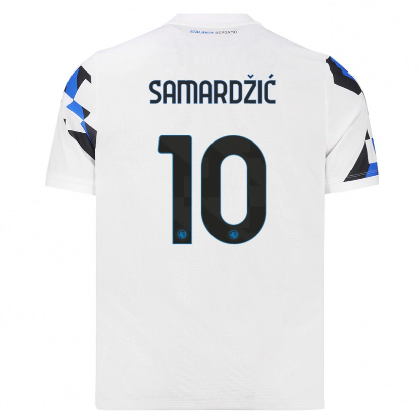 Danxen Barn Lazar Samardžić #10 Vit Röd Blå Bortatröja Matchtröjor 2026/27 Tröjor T-Tröja