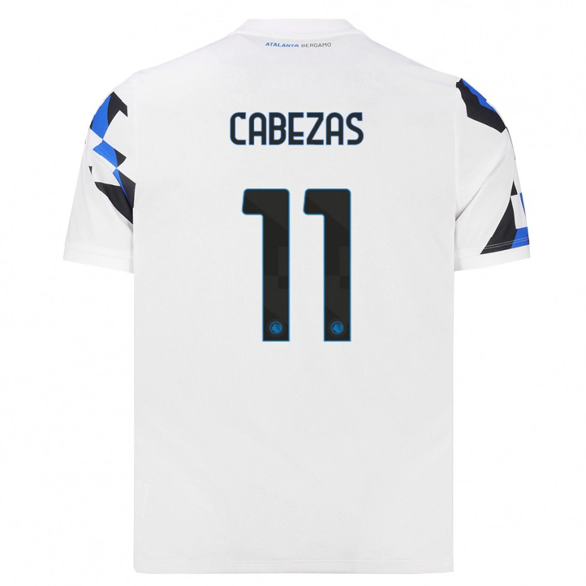 Danxen Barn Bryan Cabezas #11 Vit Röd Blå Bortatröja Matchtröjor 2026/27 Tröjor T-Tröja