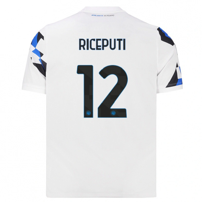Danxen Barn Davide Riceputi #12 Vit Röd Blå Bortatröja Matchtröjor 2026/27 Tröjor T-Tröja